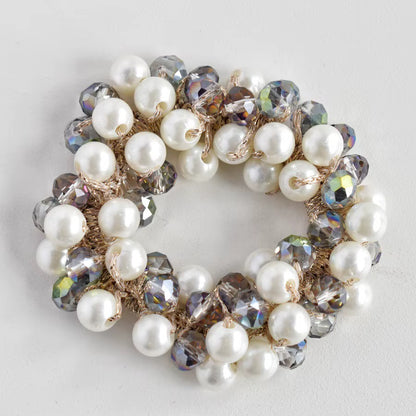 FMH - Glitterelastiek Pearl Party parels en glitterkralen (div. kleuren)