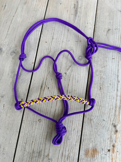 Het Paardenatelier - Tauhalfter Luna ‘Followmyhooves’ lila/gelb