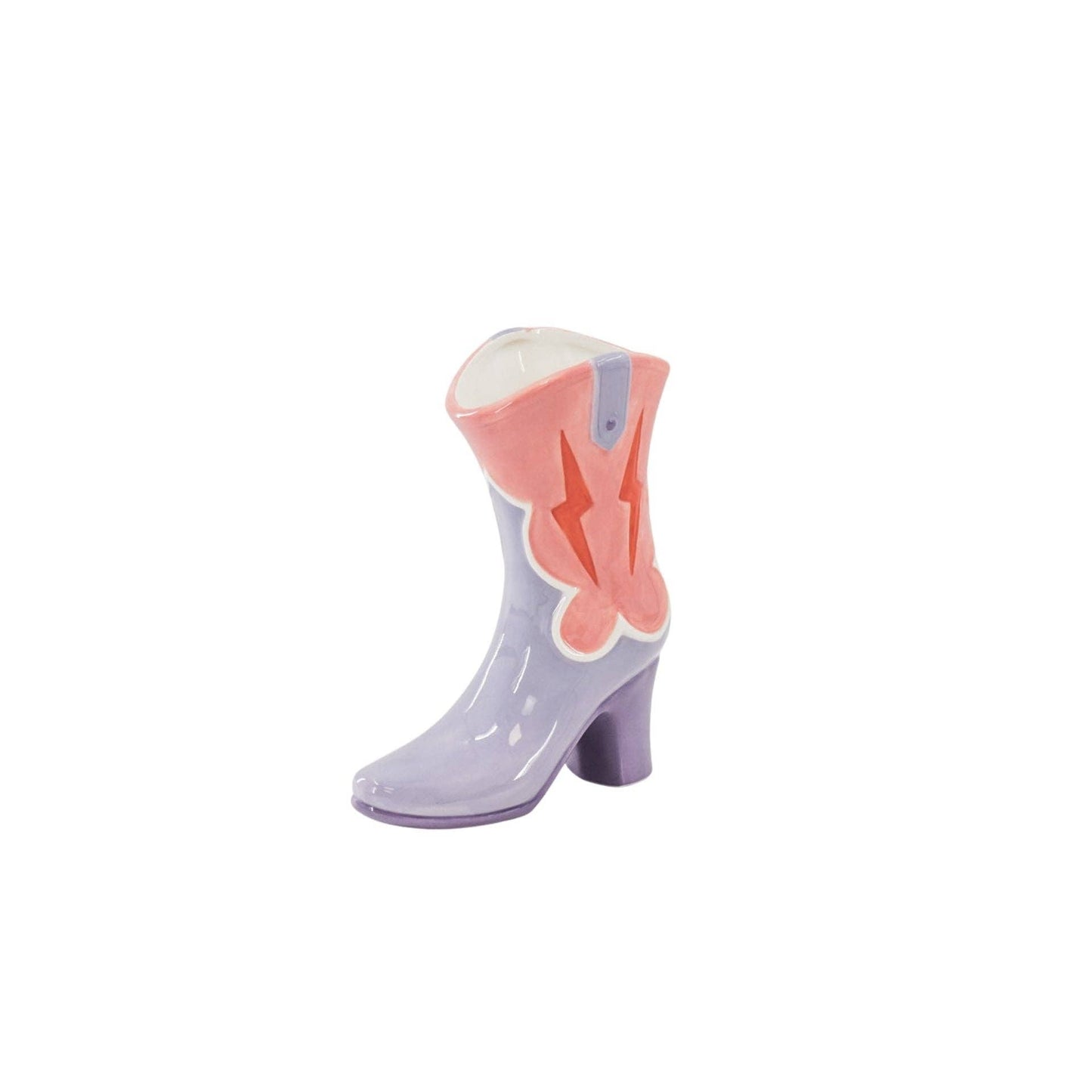 Housevitamin - Flower Vase, Boot Vase, Ceramic, Pink/Lilac