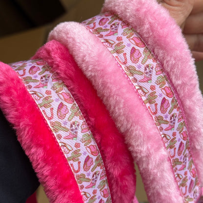 Happy Halsters x FMH - Pink Cowgirl Exclusive halter (faux fur) various colors