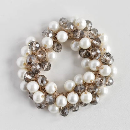 FMH - Glitterelastiek Pearl Party parels en glitterkralen (div. kleuren)