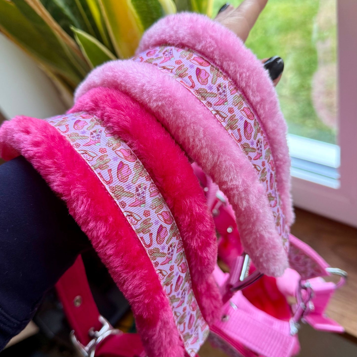 Happy Halsters x FMH - Pink Cowgirl Exclusive halster (bont) div. kleuren