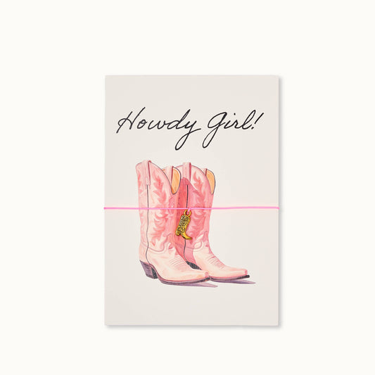 ByVivi - Armband mit Karte: Howdy Girl Boots