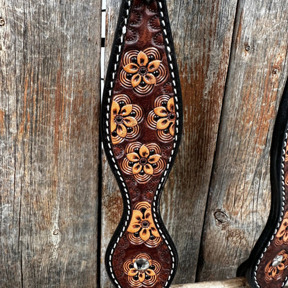 Rodeo Drive - Flower Power one-ear western bridle