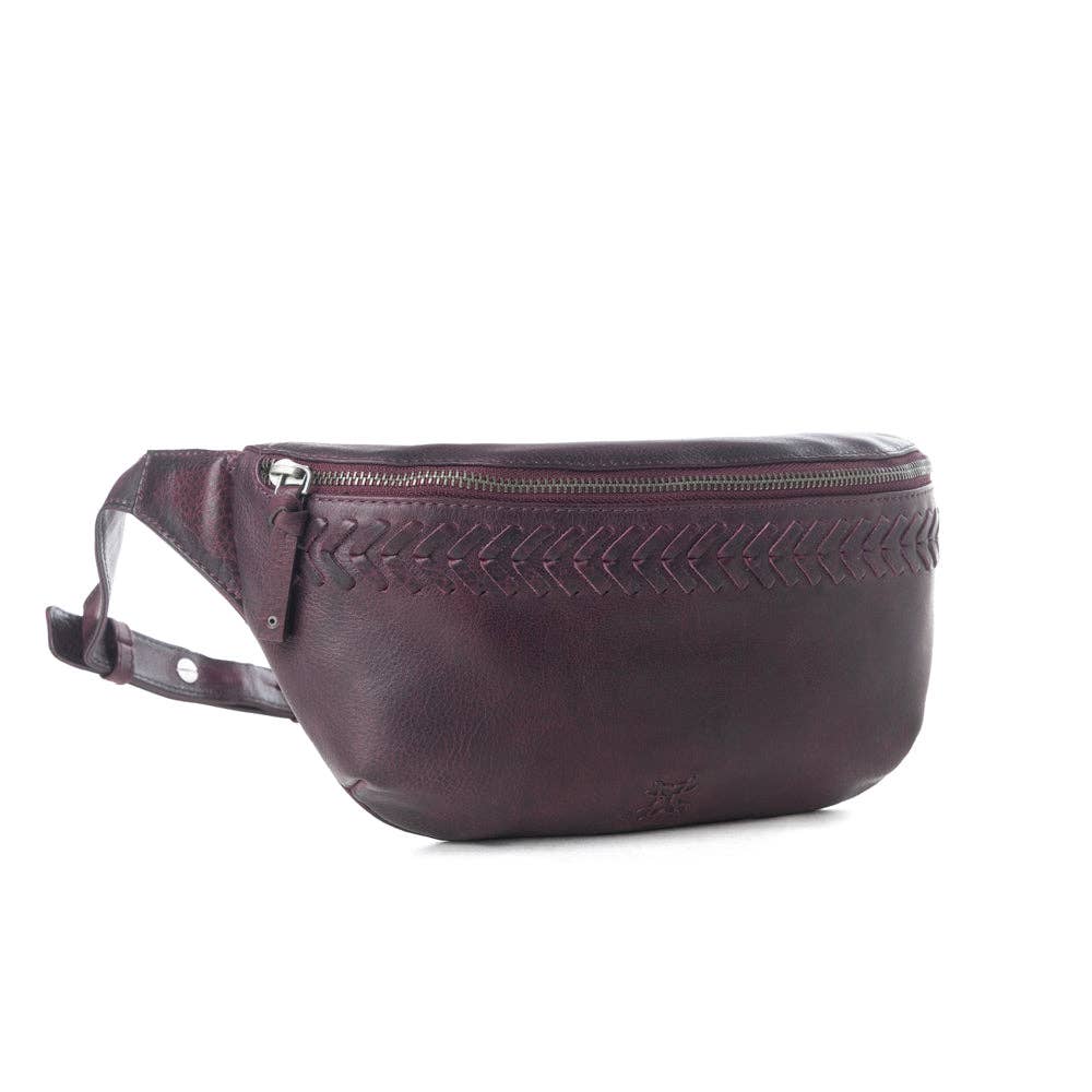 Myra Bag - Marsupio in pelle conciata Zidana Amarillo Wildrose Plum