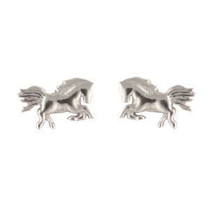 Janusch - Horse oorstekers zilver