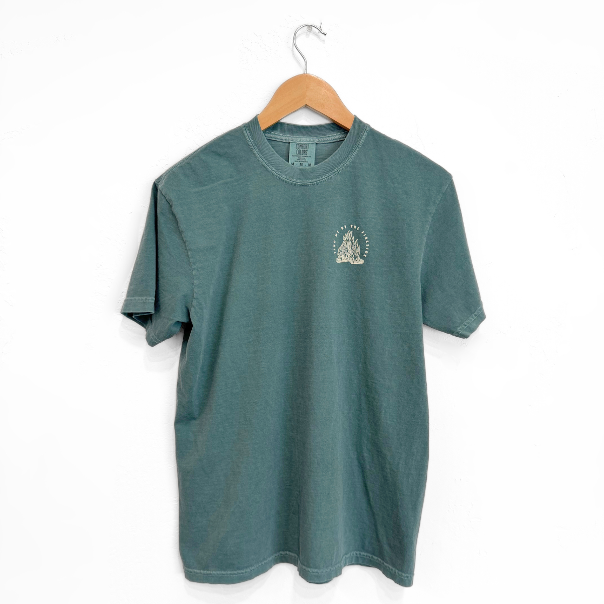 The Montana Scene - T-shirt unisex Fireside abete blu
