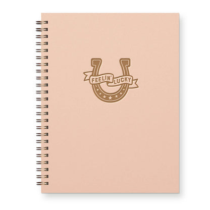 The Ruff House - Quaderno a righe Feeling Lucky con ferro di cavallo
