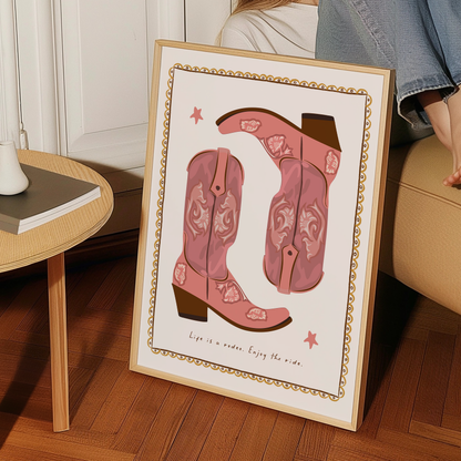 Seven Icons - Kunstdruck Life is a rodeo, enjoy the ride A4/A3/A2