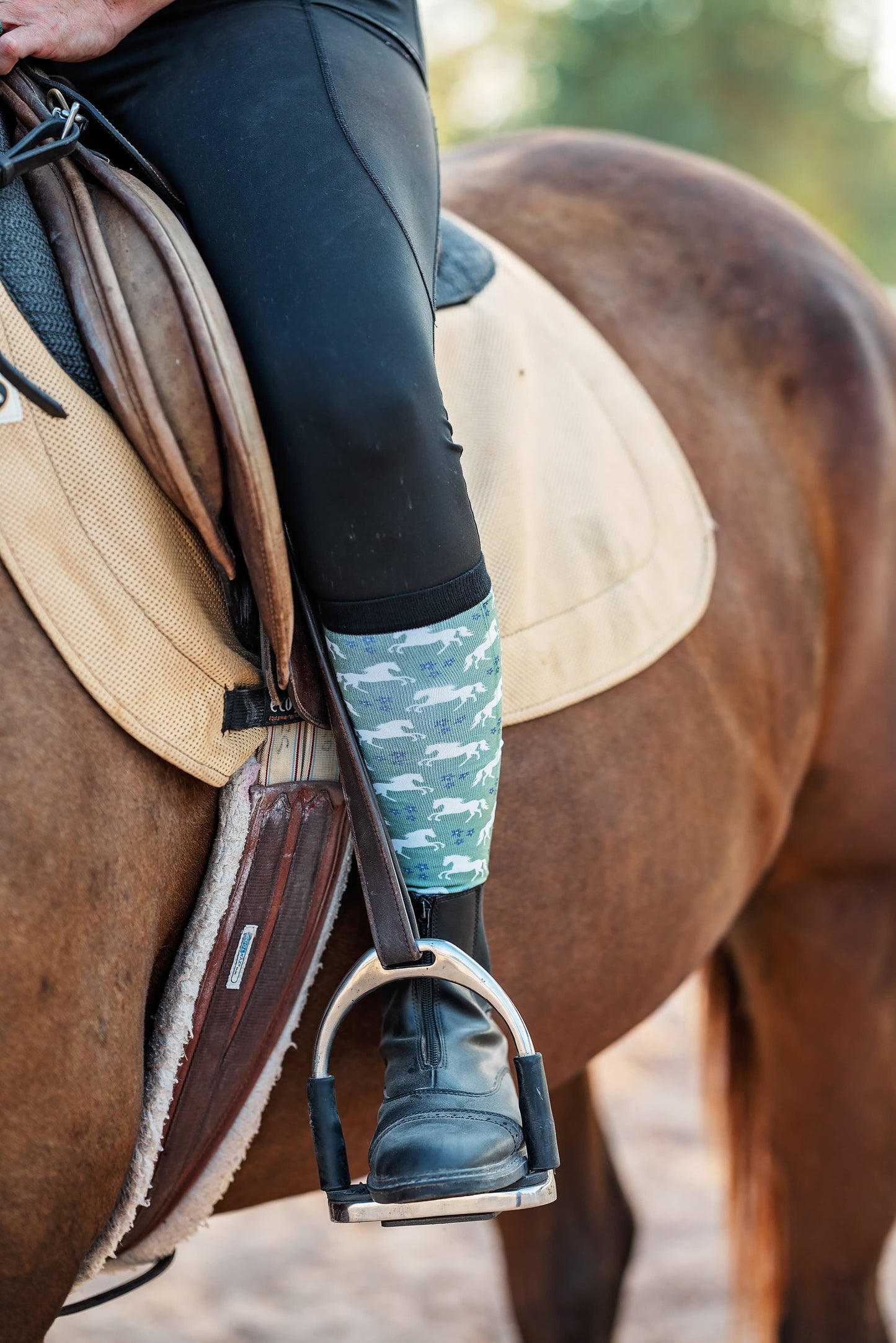 Red Barn - Laarzen sokken rijsokken Gallop In Bloom