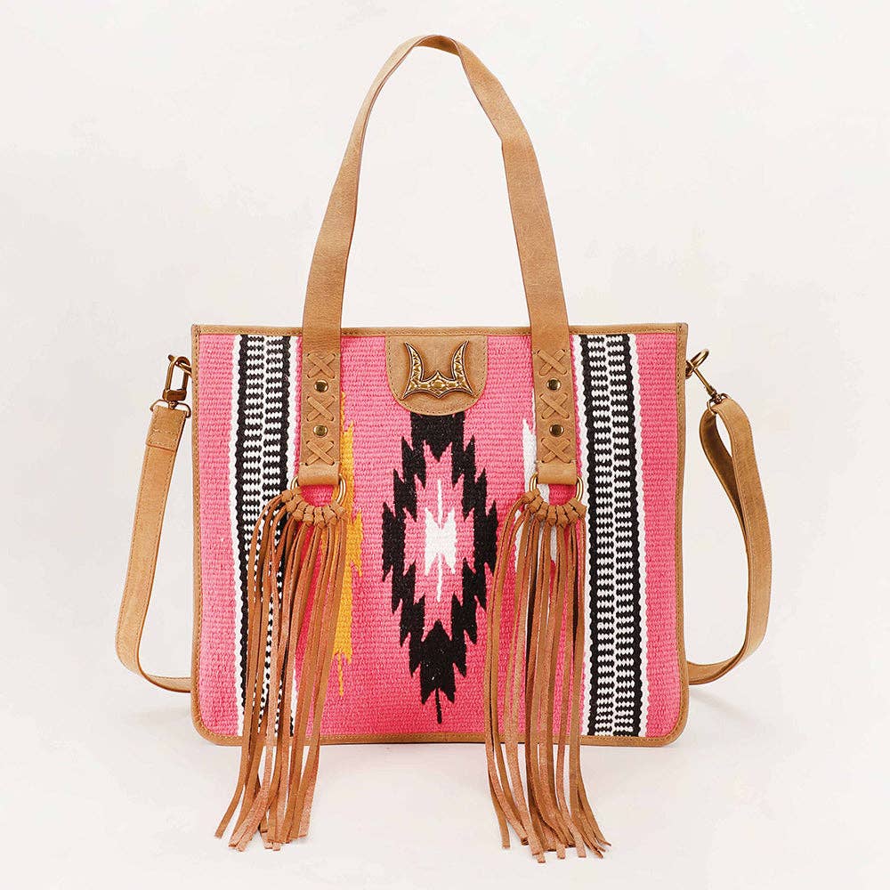 Myra Bag - Loyal West Country Tas roze wol en leder