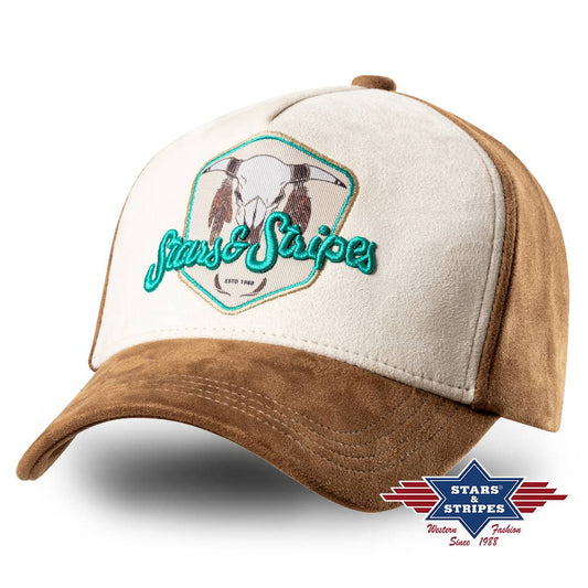 Stars&amp;Stripes - Trucker cap Buffalo Turquoise logo cap