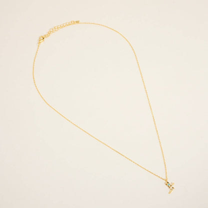 Designature - Collana stivali western rodeo placcata oro con turchese e zirconi cubici