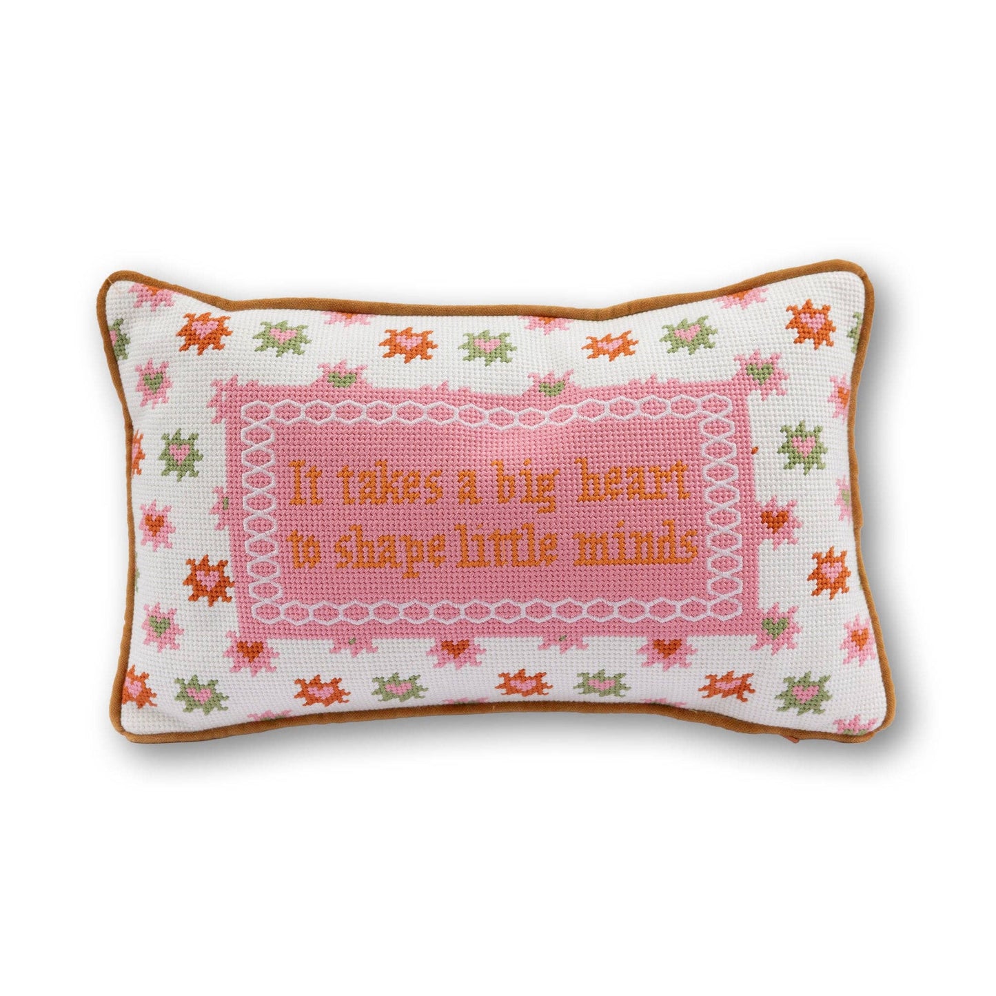 Furbish Studio - Embroidered cushion Big Heart