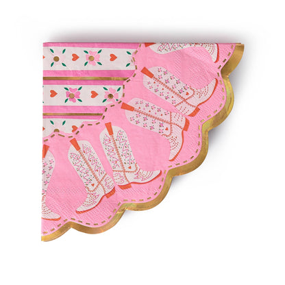 Packed Party - Boot Scoot Blooms ausgestanztes Dessertservietten-Set