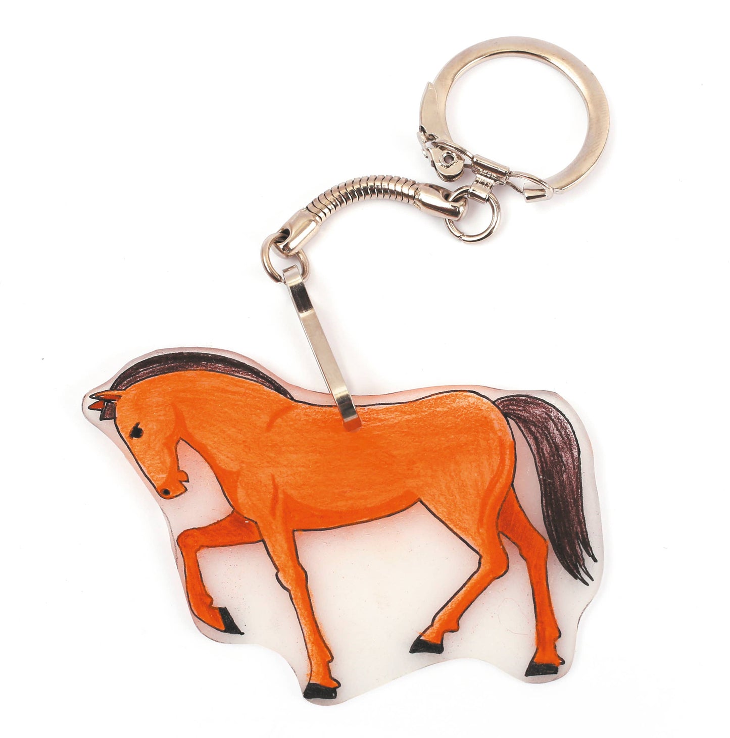 Graine Creative - Paarden krimppapier plastic sleutelhangers maken