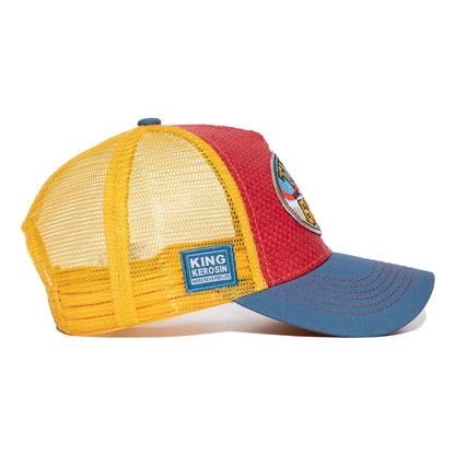 King Kerosin - Trucker-Cap Titties & Beer beige/blau