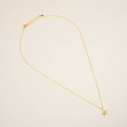 Designature - Collana spilla sceriffo cowgirl western placcata oro con turchese