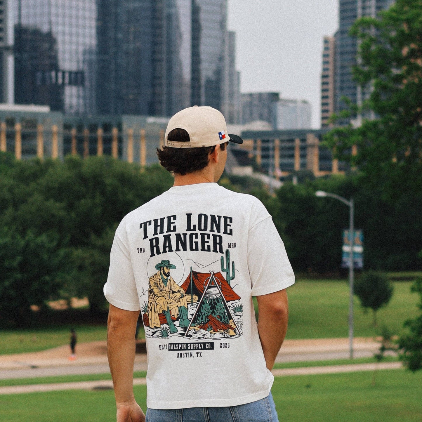 Tailspin - The Lone Ranger white unisex shirt