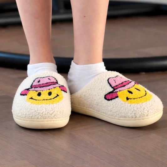 Katydid - Western Smiley Fuzzy Hausschuhe Booties
