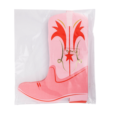 My Mind’s Eye - Paper napkins shaped like a boot