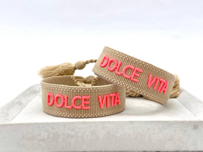Parsley & Pepper - Dolce Vita armband caramel/ koraal