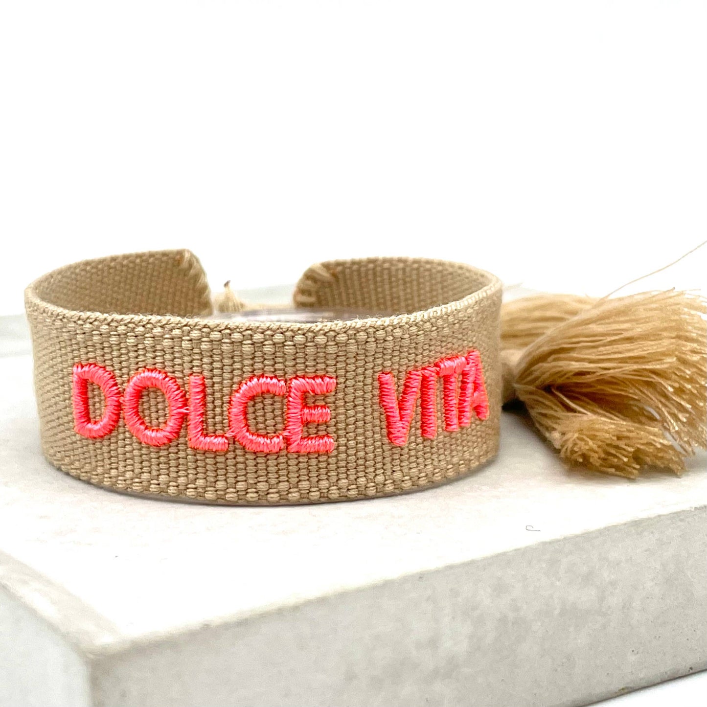 Parsley & Pepper - Bracelet Dolce Vita caramel/corail