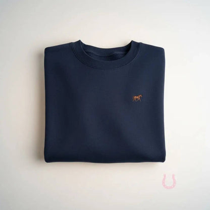 Bridle Up Hope - Heritage Navy Pferdesweatshirt mit besticktem Pferd