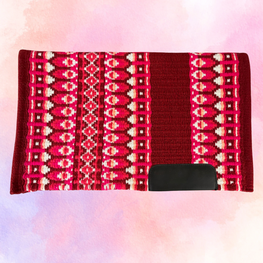 OP=OP - SB015 - Western oversized showblanket B - Bordeaux, rood, roze
