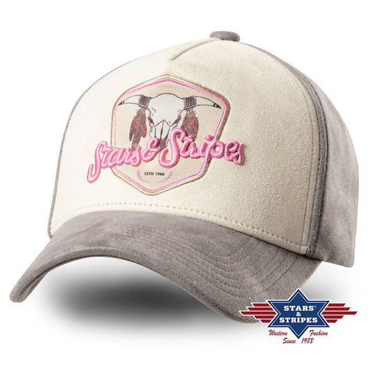 Stars&amp;Stripes - Trucker cap Buffalo Pink logo cap