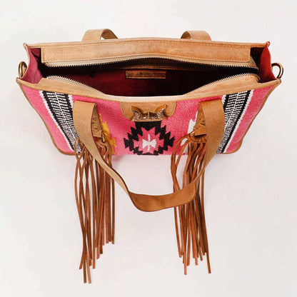 Myra Bag - Loyal West Country Tas roze wol en leder