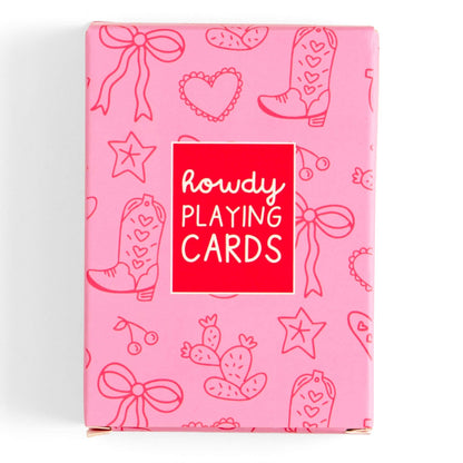 Callie Danielle - Howdy Cowgirl Western Doodles playing cards deck