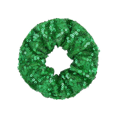 FMH - Glitter Pailletten Sequin Scrunchie elastiek dressuurknot knotband (div. kleuren)