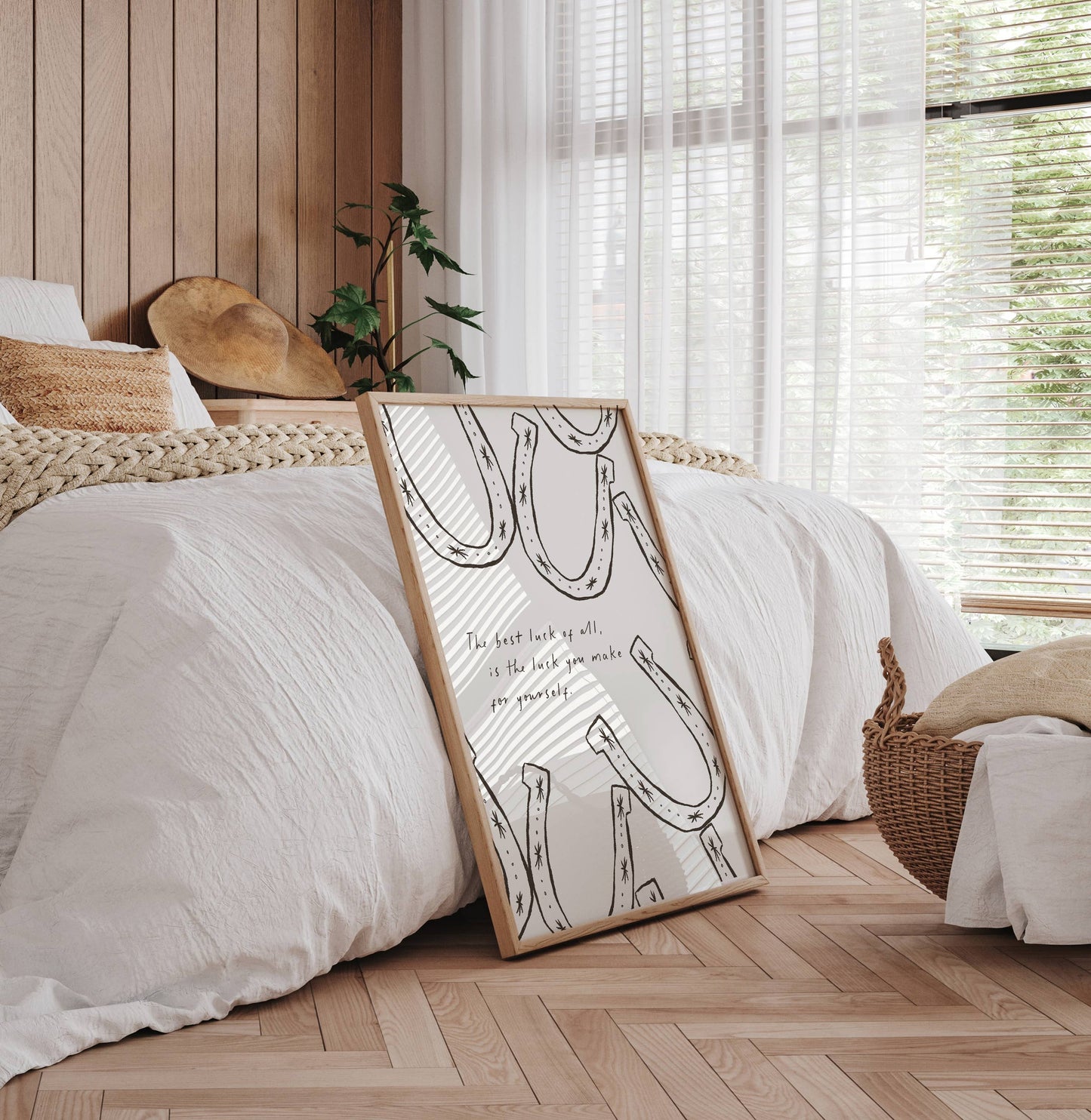 Seven Icons - Kunstdruk Print hoefijzer The best luck of all Poster