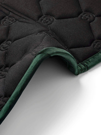 Equestrian Stockholm - FW26 Sycamore Green - Jump Saddle Pad Velvet springzadeldek