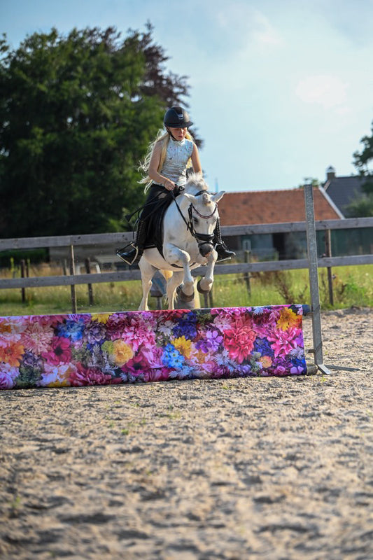Jump banners - Obstacle sail Standard Floral Party