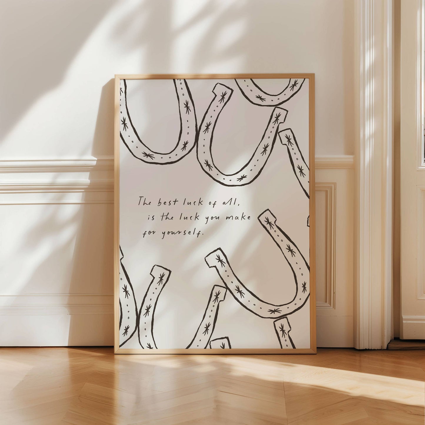 Seven Icons - Kunstdruk Print hoefijzer The best luck of all Poster