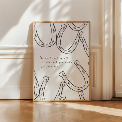 Seven Icons - Kunstdruck Poster Hufeisen The best luck of all A4/A3/A2