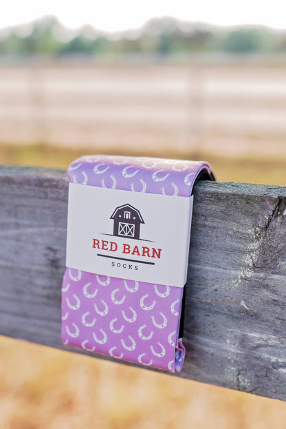 Red Barn - Stiefelsocken Reitsocken Lavender Luck PETITE!