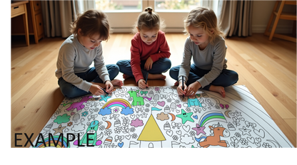 Kidsclub&Co - XXL Farbposter im Geschenkbox Pferde