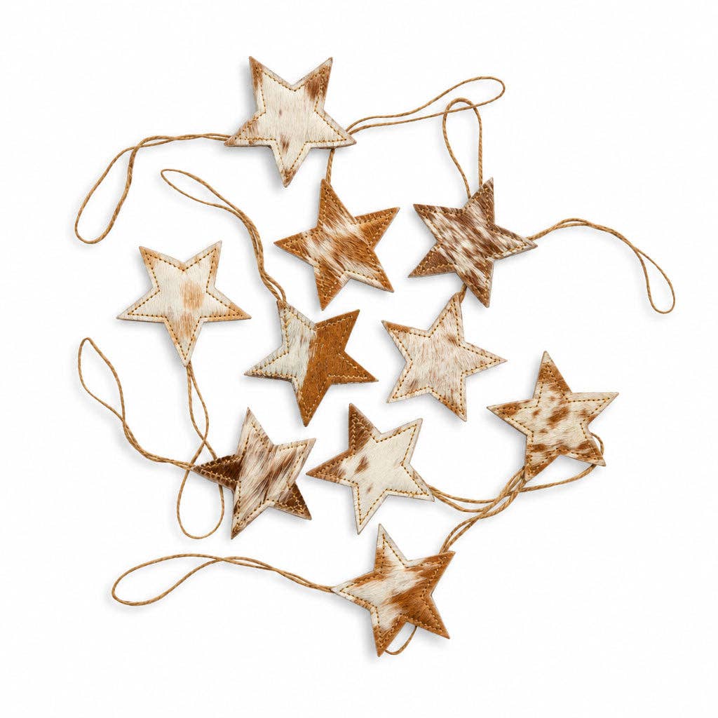 Myra Bag - Kerstster Haar-op-Huid Ornamentenset in Bruin
