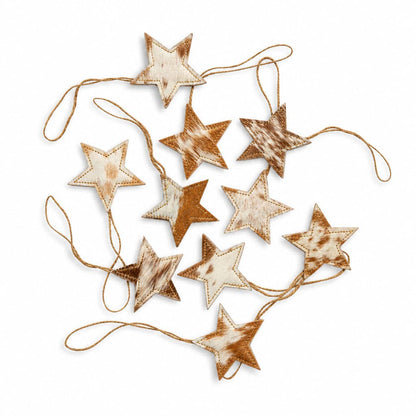 Myra Bag - Kerstster Haar-op-Huid Ornamentenset in Bruin