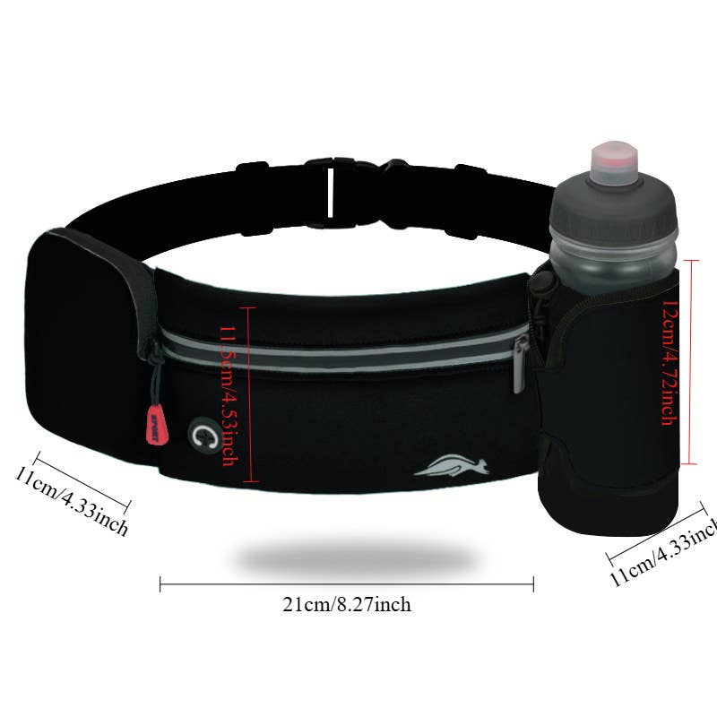 Wandf - Sac banane de sport extérieur avec porte-bouteille