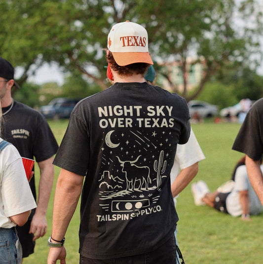 Tailspin - Night Sky over Texas T-Shirt unisex