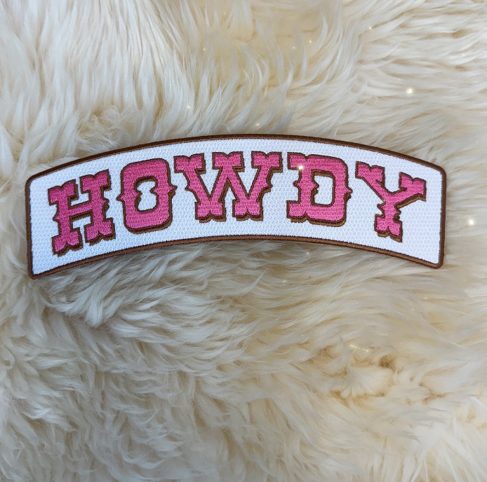 Wildflower Co - Pink Cowgirl western XL rugpatches Laarzen/ Howdy