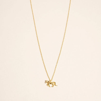 Designature - Collana western cavallo rodeo placcata oro