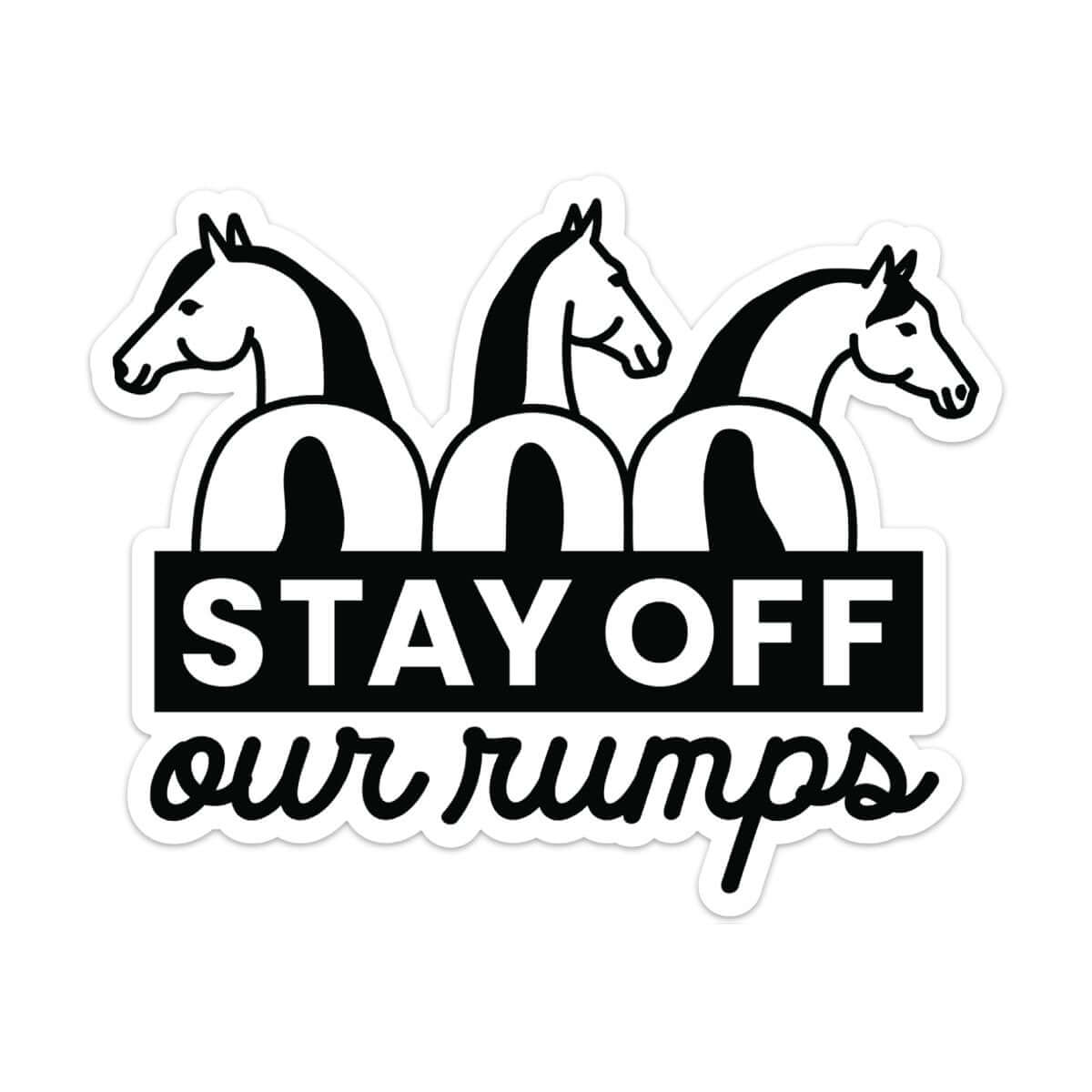 Dapplebay - Stay Off Sticker voor paardentrailer