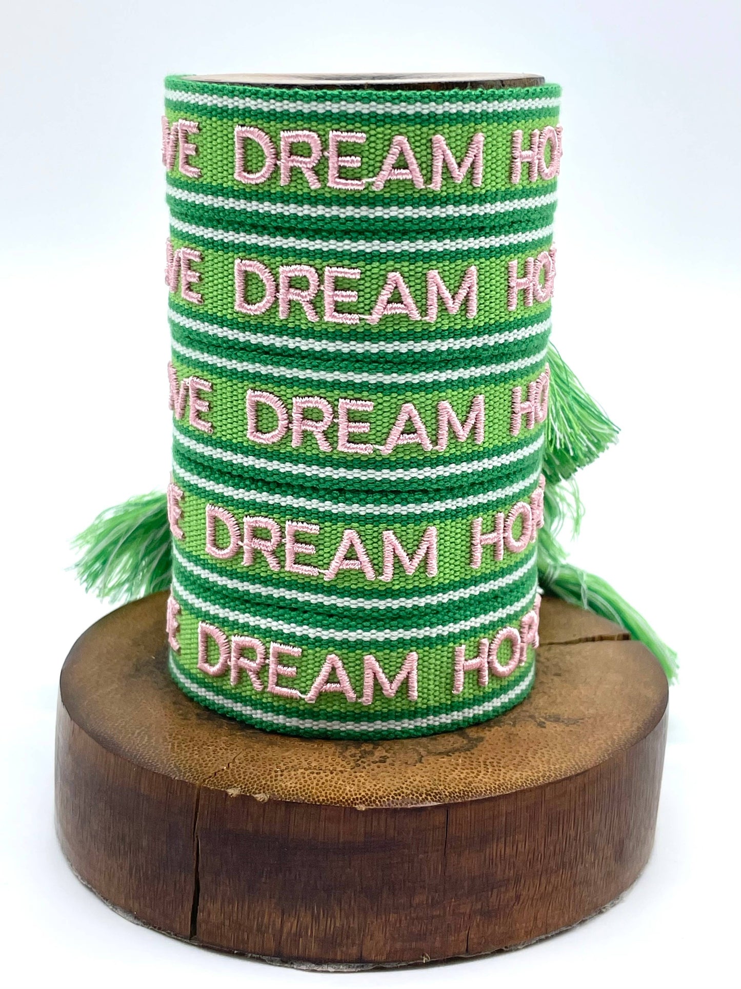 Parsley & Pepper - Bracelet Love Dream Hope vert/rose clair
