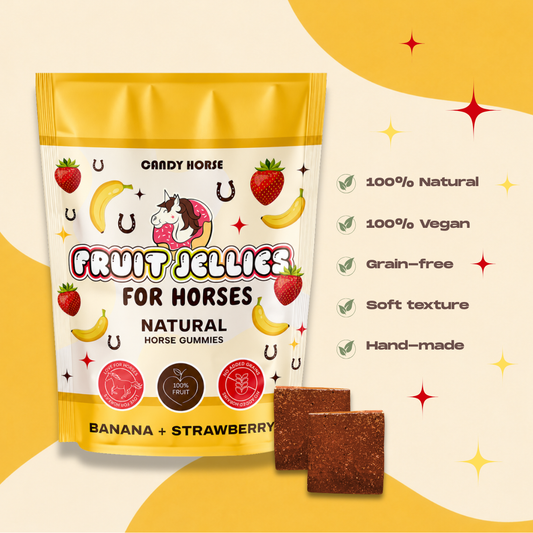 Candy Horse - Caramelle per cavalli Fruit Jellies Banana & Fragola