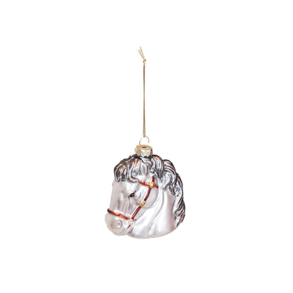 Housevitamin - Weihnachtsornament Pferdekopf Pferd weiß